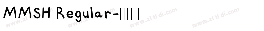 MMSH Regular字体转换